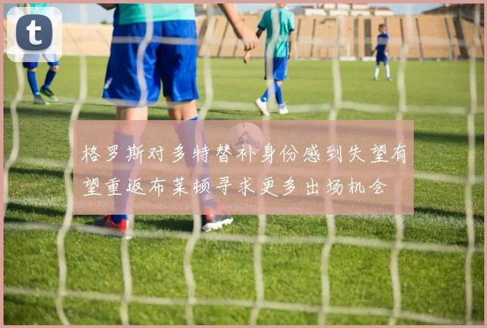 格罗斯对多特替补身份感到失望有望重返布莱顿寻求更多出场机会